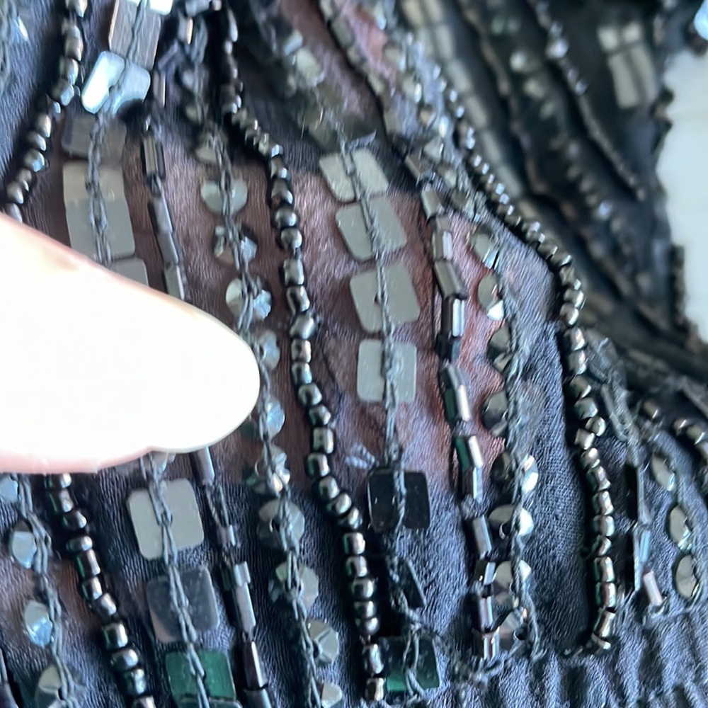 Black Sequin Romper - image 8